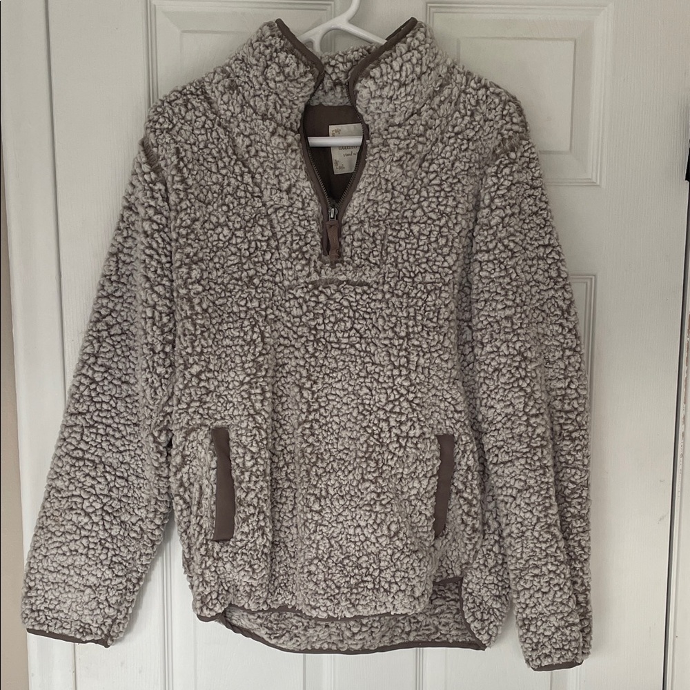 Cozy Sherpa Quarter-Zip Sweater